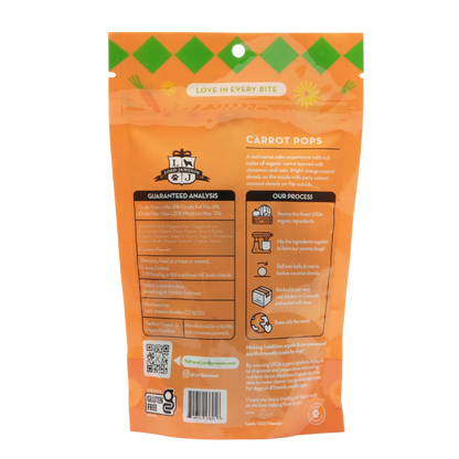 Lord Jameson Carrot Pops Organic Dog Treats