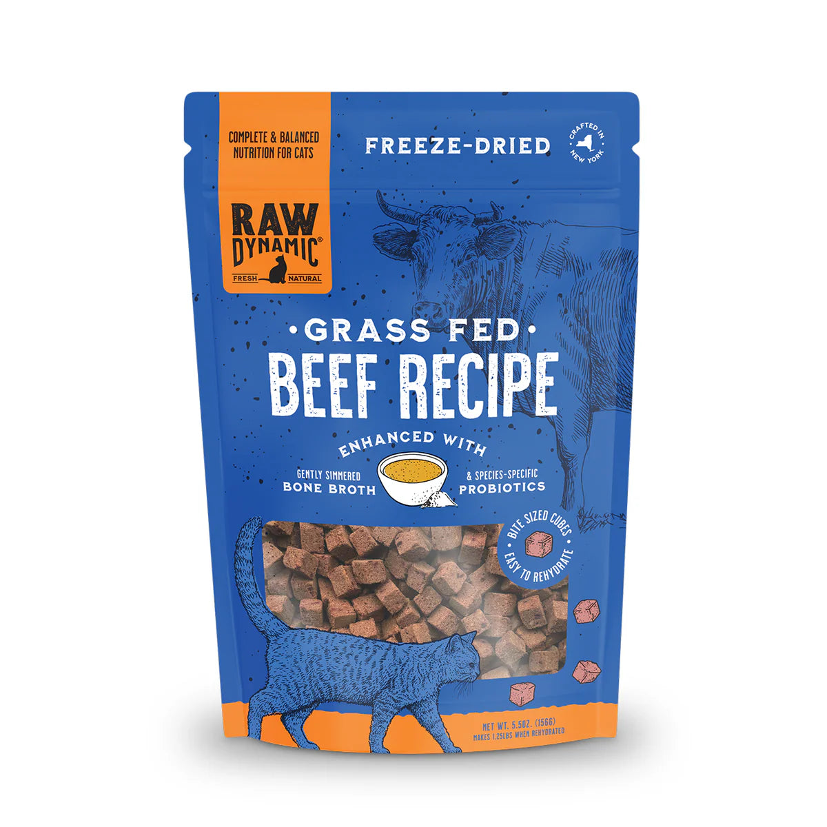 Raw Dynamic Freeze Dried Cat Food: Beef