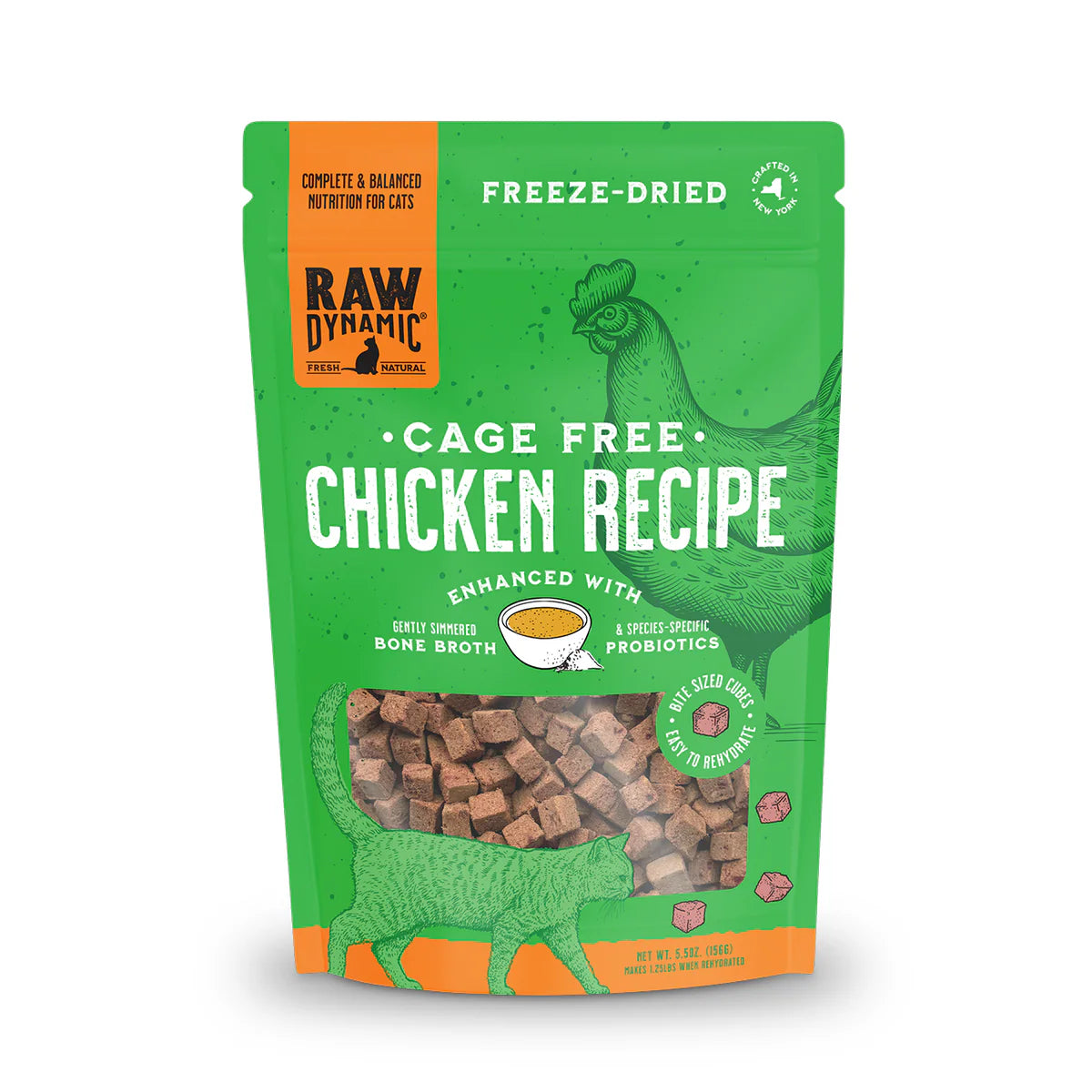Raw Dynamic Freeze Dried Cat Food: Chicken