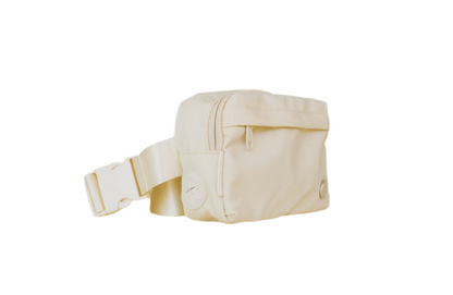 Cream Dog Walking Belt Bag