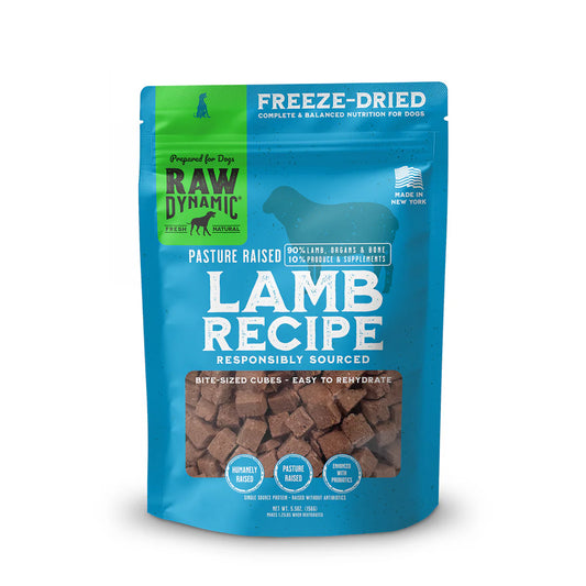 Raw Dynamic FD Dog Food- Lamb 14oz