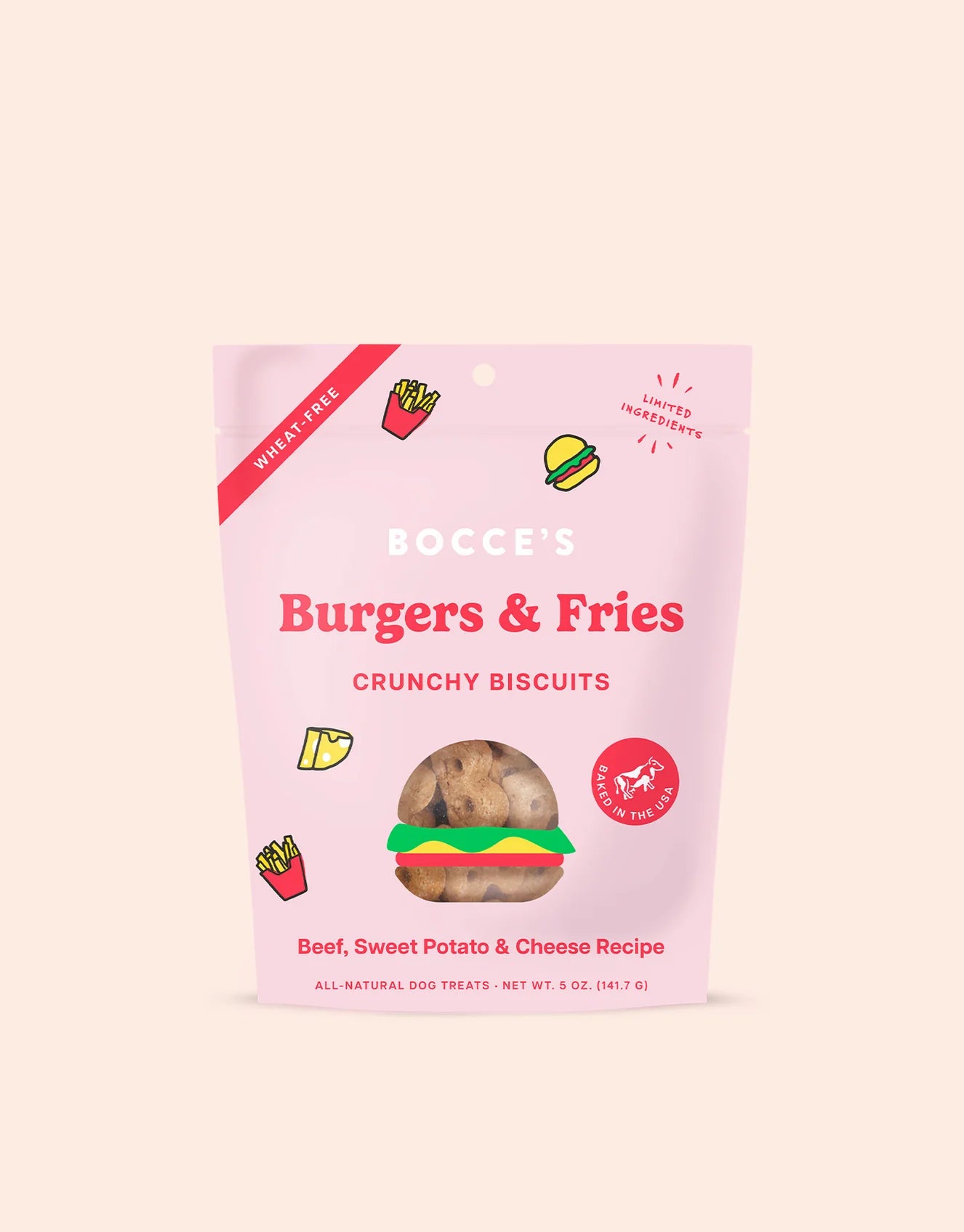 Bocces Burger & Fries Dog Treat