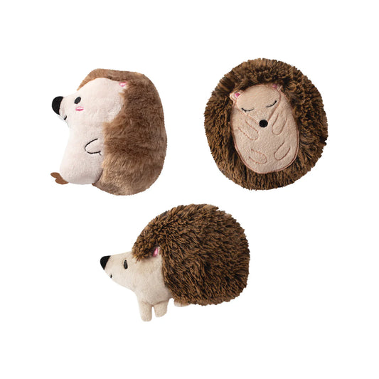 PetShop Hedgehogs Plush Dog Toy Set Small 3pc