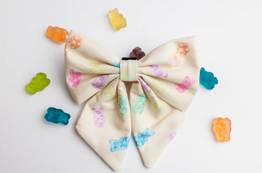 Gummy Bear Sailor Dog Bow