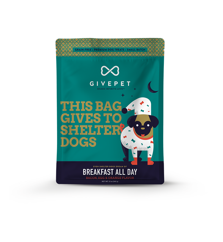 Give Pet Dog Treats: Breakfast All Day