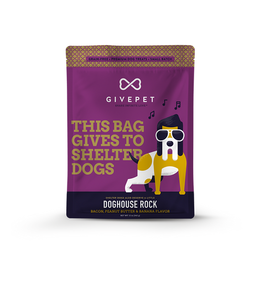 Give Pet Dog Treats: Dog House Rock