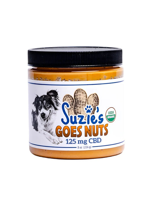 Suzie's Goes Nuts CBD Peanut Butter - 125 mg - 8 oz Jar