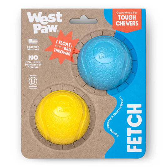 West Paw Bounder small 2 pack: Blue & Yellow