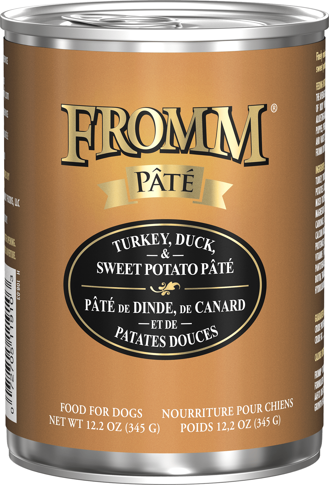 Fromm Canned Food Pâté Turkey, Duck, & Sweet Potato