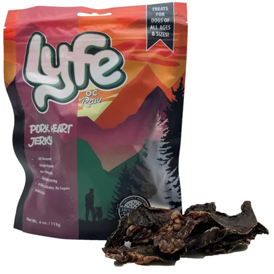 OC Raw Lyfe Pork Heart Jerky