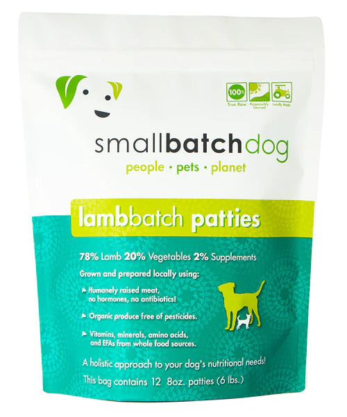 Small Batch Frozen Dog Food: Lamb