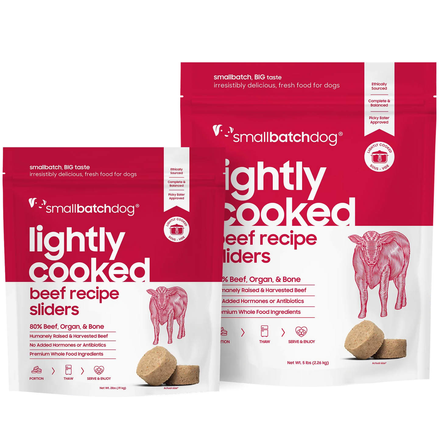 Small Batch Lightly Cooked Dog Food Beef