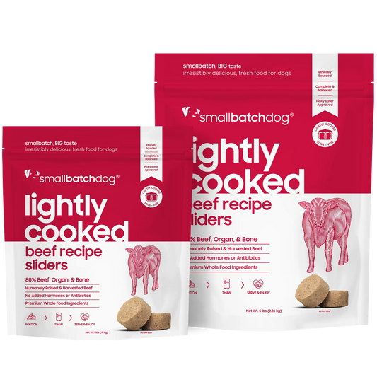 Small Batch Lightly Cooked Dog Food Beef