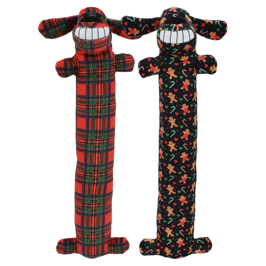 Multipet Christmas Loofa Dog Toy Assorted 12”