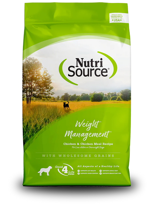 Nutrisource Weight Management Dog Dry Food 26lb