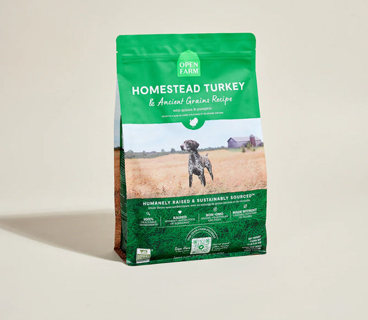 Open Farm Homestead Turkey & Ancient Grains Dog Kibble 22 lb