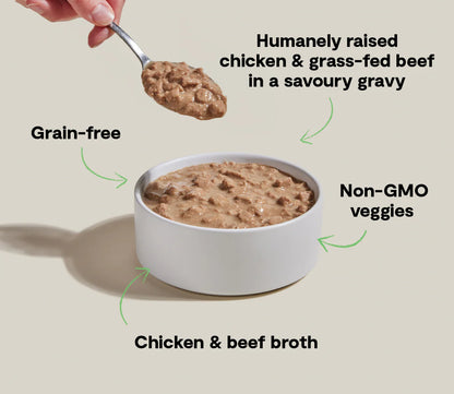 Open Farm Chicken & Beef Morsels Wet Cat Food
