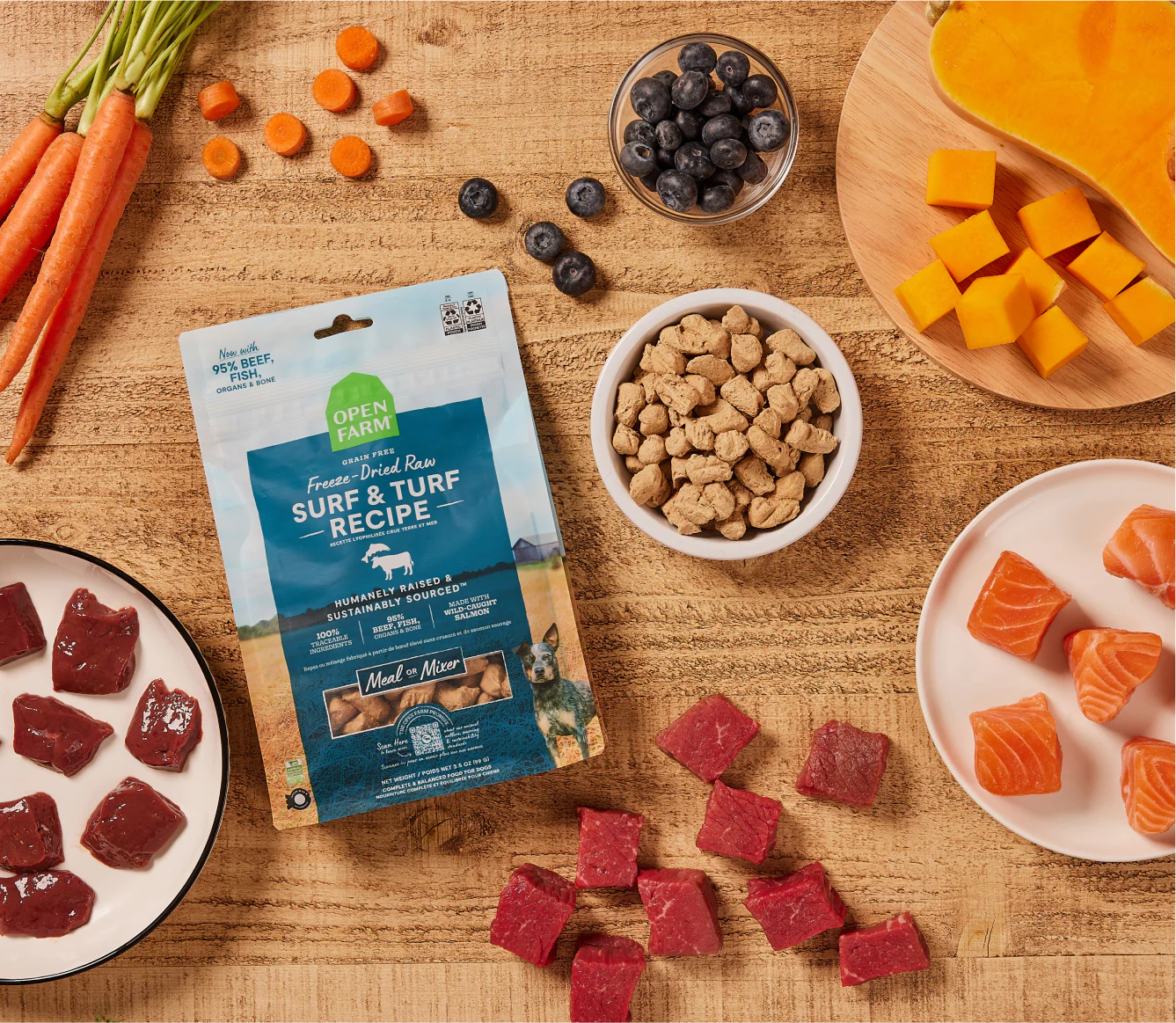 Open Farm Freeze Dried Morsels: 3.5 oz
