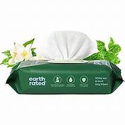 Earth Rated Grooming Wipes: White Tea & Basil