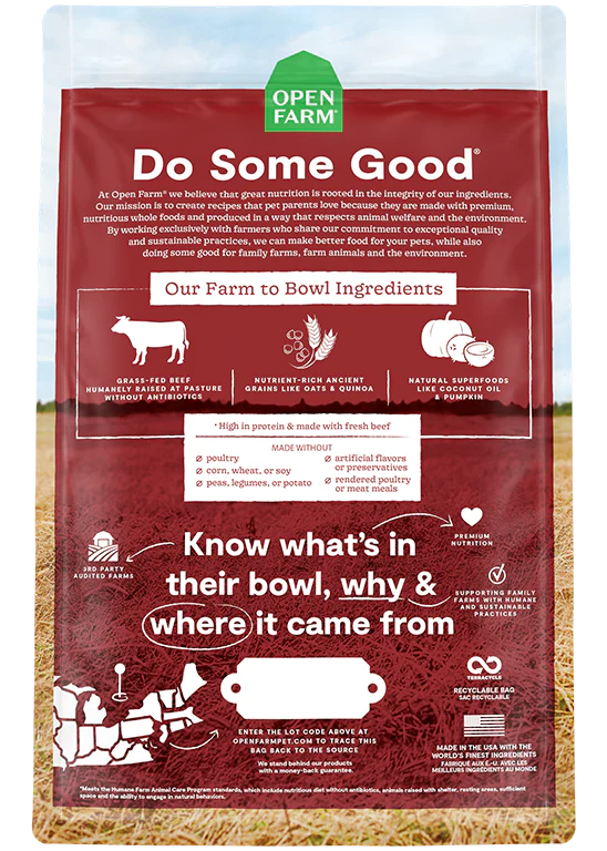 Open Farm Dry Dog Food: Beef