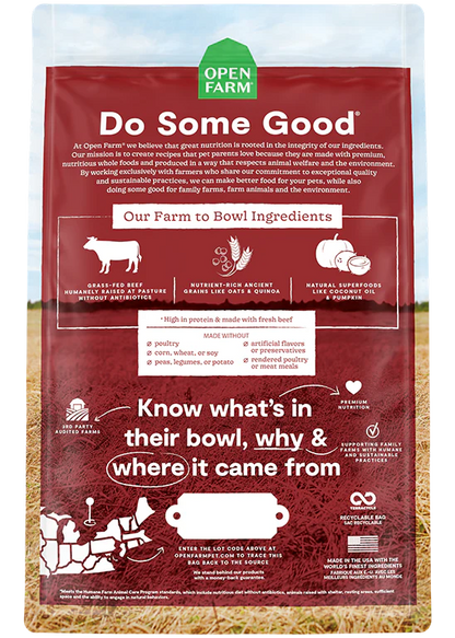 Open Farm Dry Dog Food: Beef