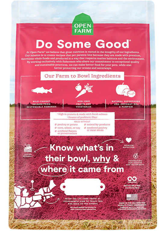 Open Farm Dry Grain Free Dog Food: Salmon