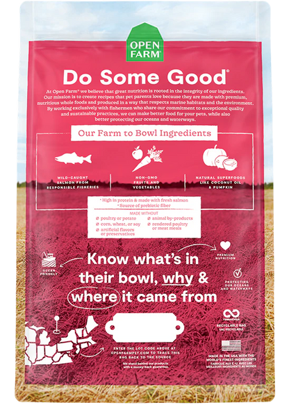 Open Farm Dry Grain Free Dog Food: Salmon