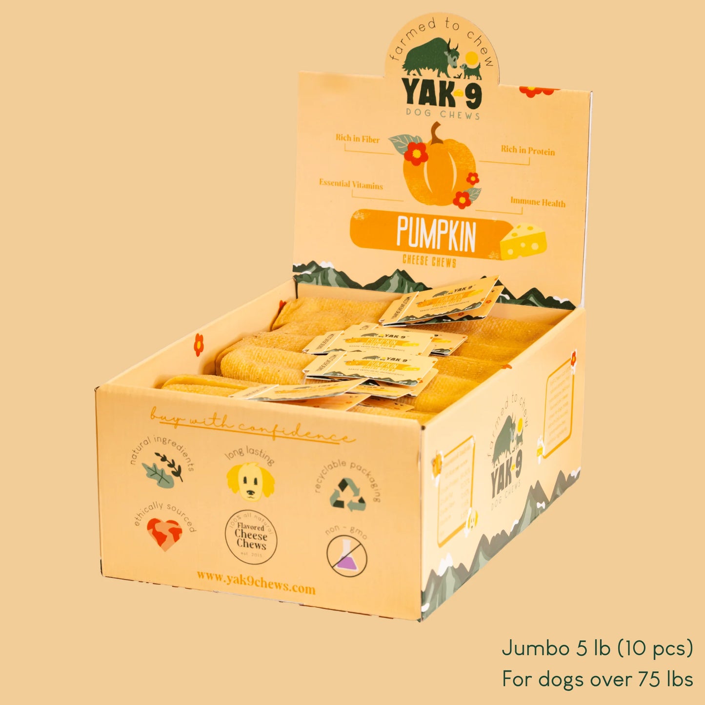 Yak 9 Pumpkin Yak Chew Medium (1 pc)