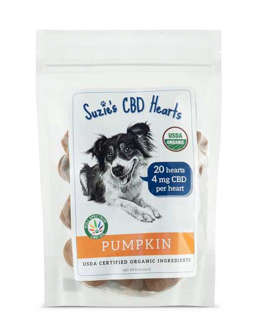 Suzie's Organic CBD Dog Treats | Pumpkin