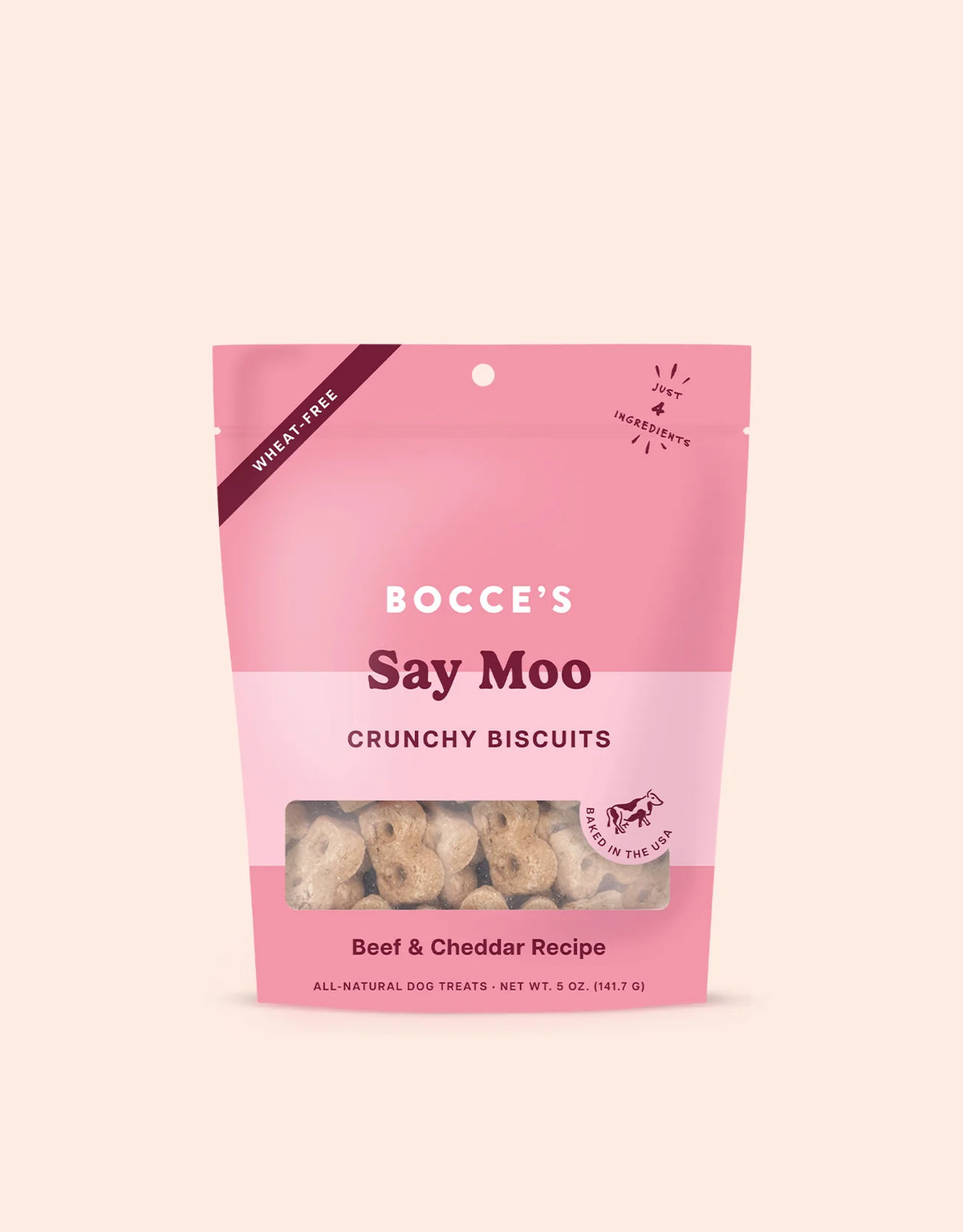 Bocce's Say Moo Crunchy Dog Treats