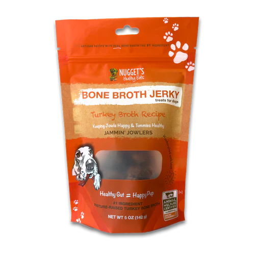 Nuggets Bone Broth Jerky: Turkey