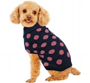 Pink Dot Sweater For Dogs XL