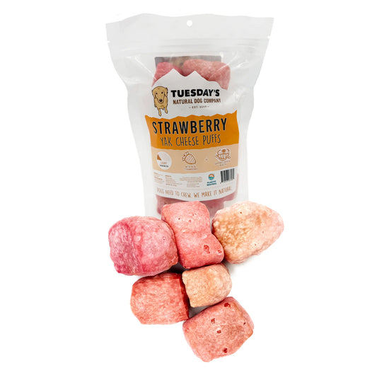 Tuesday's Strawberry Yak Chew Puffs