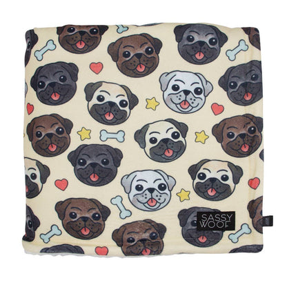 It's a Pug's Life dog blanket