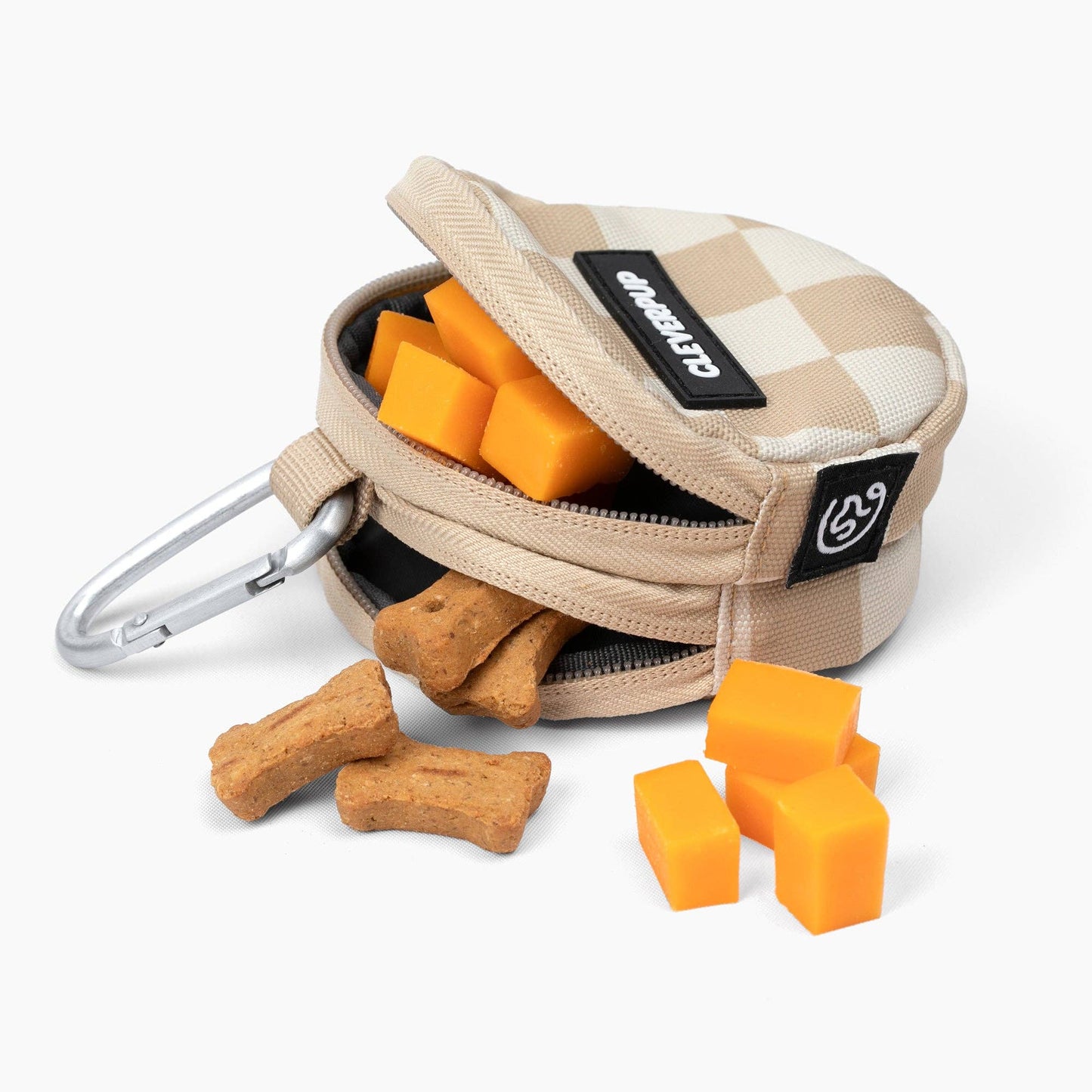Snackpack Double Insulated Dog Treat Pouch: Sand