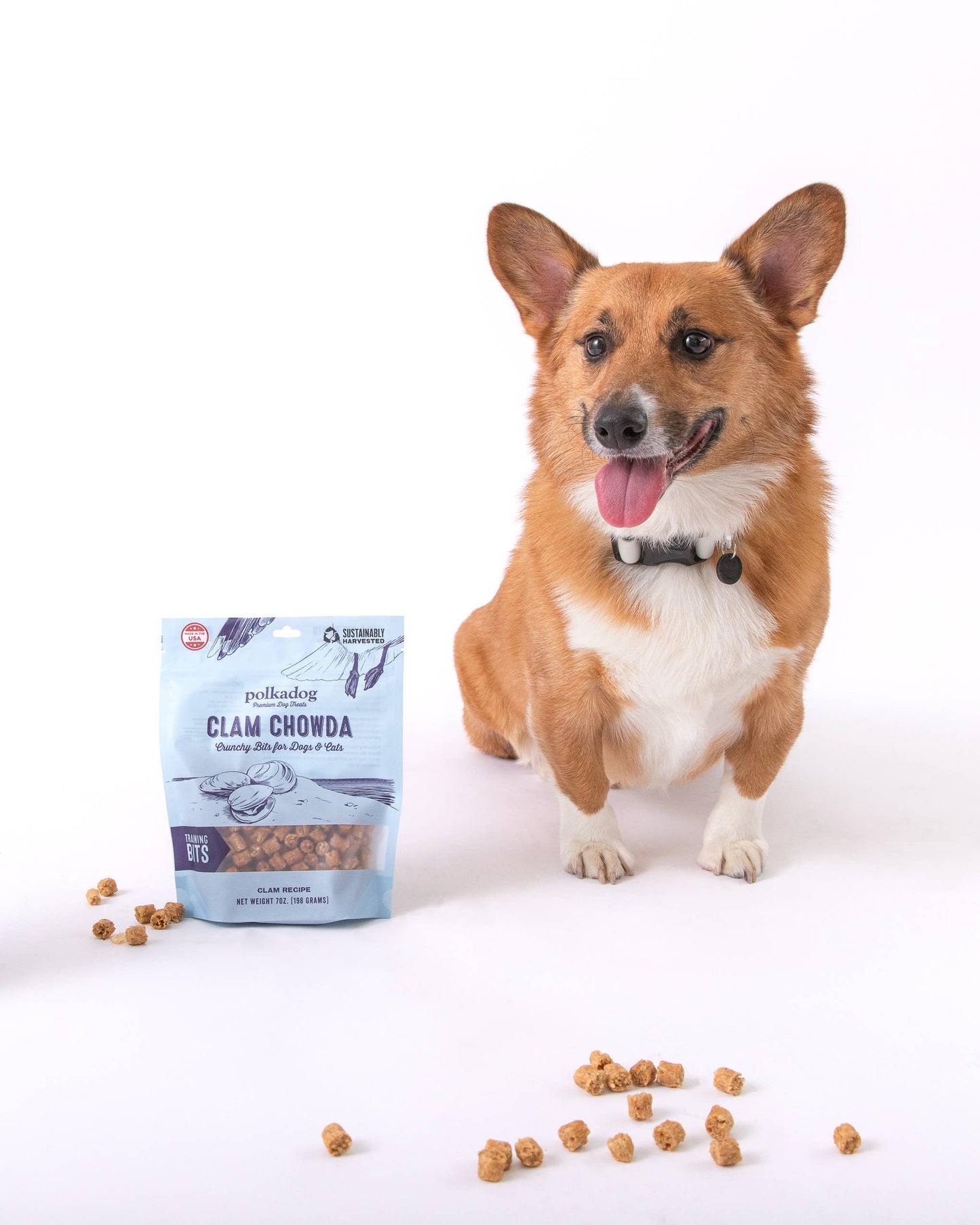 Polkadog Clam Chowda Bits - 7oz - Dog Treats