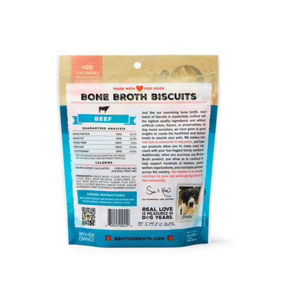 Brutus Bone Broth Biscuits - Beef Flavor