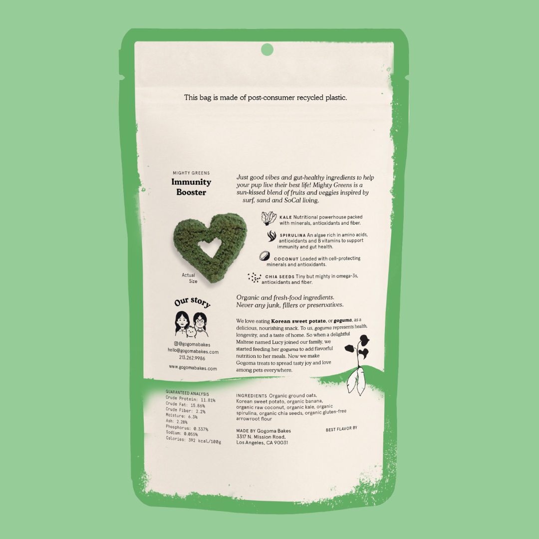 Gogoma Spirulina + Coconut Whole Food Dog Treat for Immunity