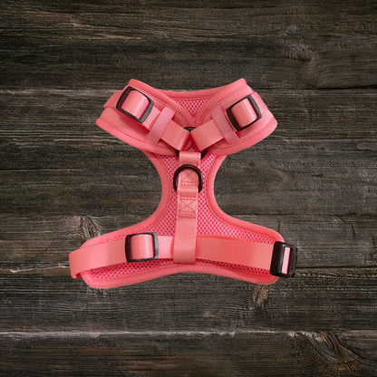 Salmon Pink Pull Over Dog Trail Harness