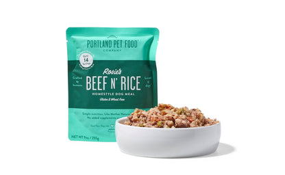 Portland Pet Food Rosie's Beef N Rice Wet Food Dog Pouches