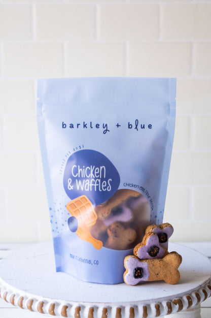 Barkley & Blue Chicken & Waffles Dog Biscuits