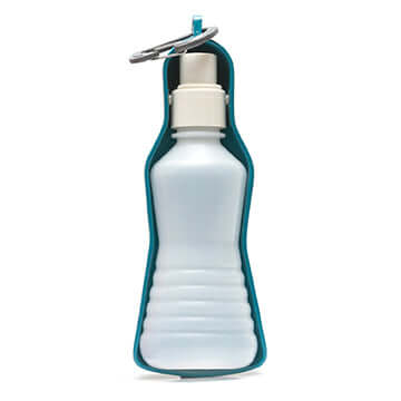 Messy Mutt Plastic Dog Water Dispenser: Blue