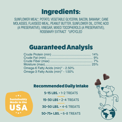 Bananas For Bacon Soft Baked Dog Treats