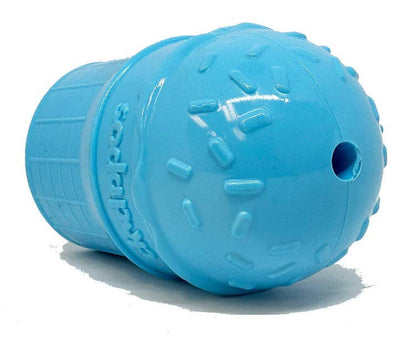 Ice Cream Cone Durable Rubber Chew Toy and Treat Dispenser: Large