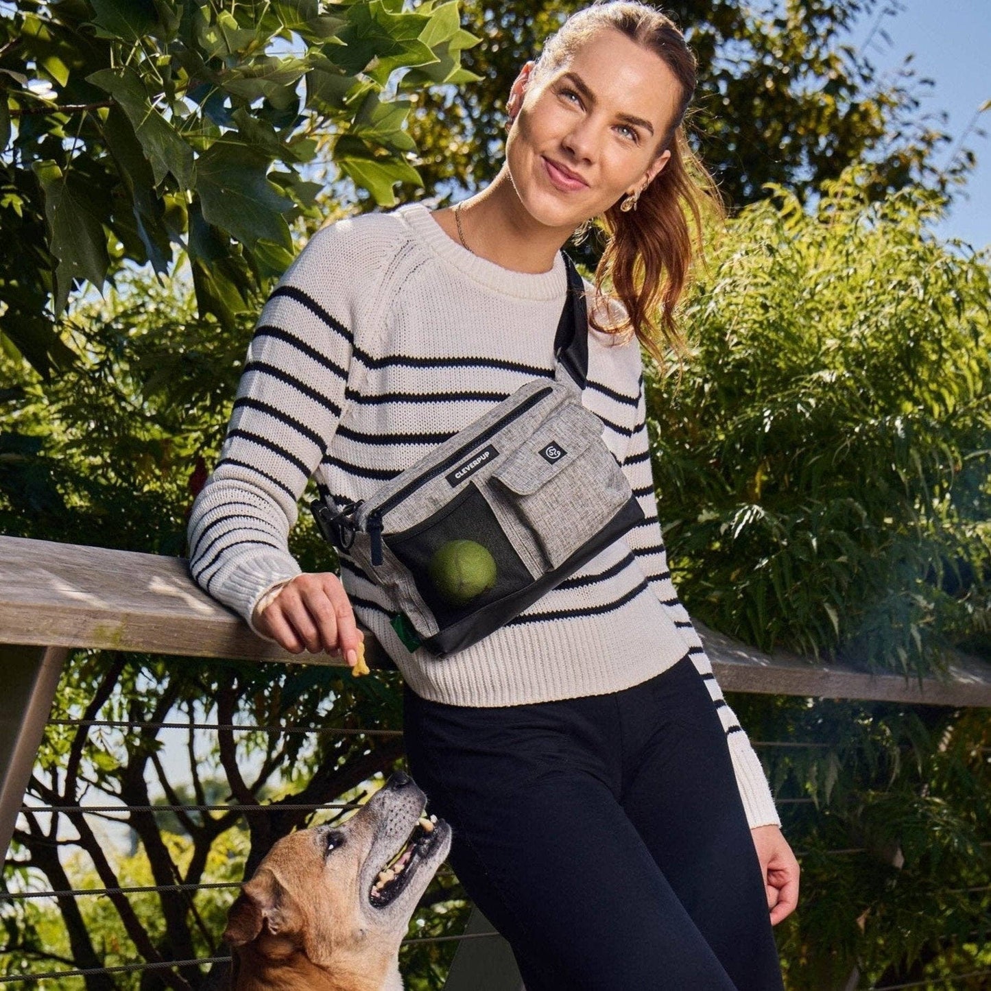Dog Walk & Train Sling Bag: Leopard