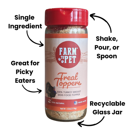 Treat Topper Turkey Dog Food Topper