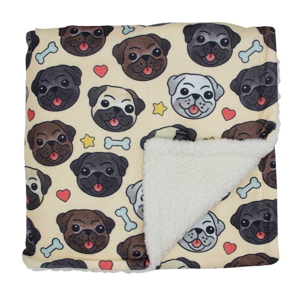 It's a Pug's Life dog blanket