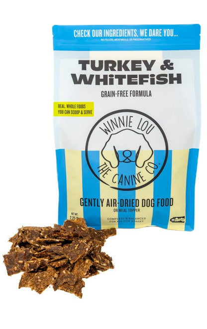 Winnie Lou Gently Air-Dried Dog Food - Turkey + Whitefish