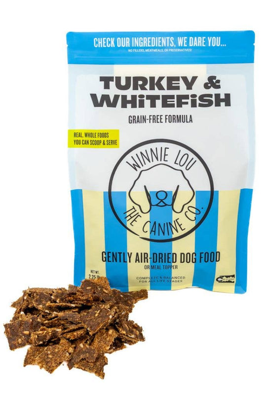 Winnie Lou Gently Air-Dried Dog Food - Turkey + Whitefish