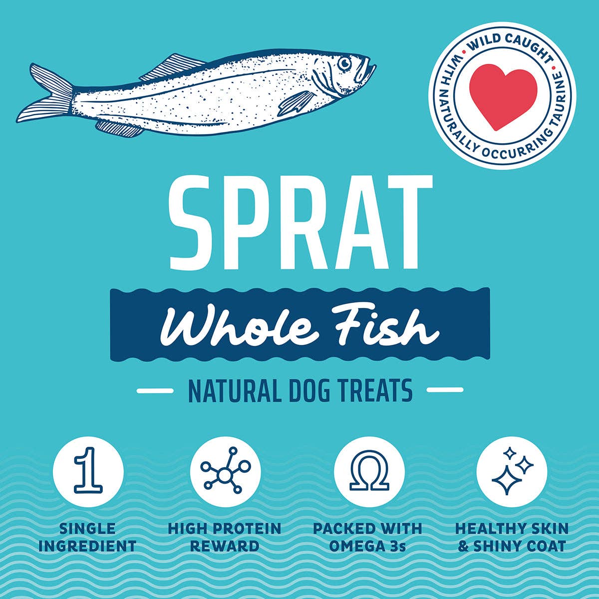 Icelandic Sprat Whole Fish Dog Treats